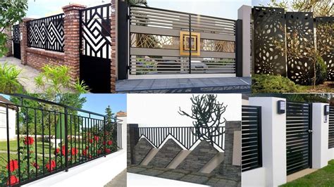 modern metal fence ideas